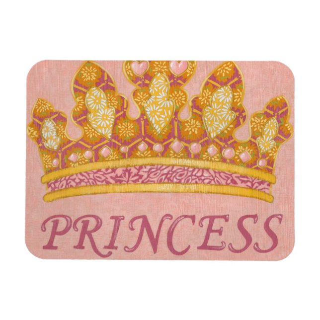 Jewelled Princess Crown by Chariklia Zaris Magnet (Horizontal)