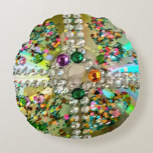 Jewelled Round Pillow