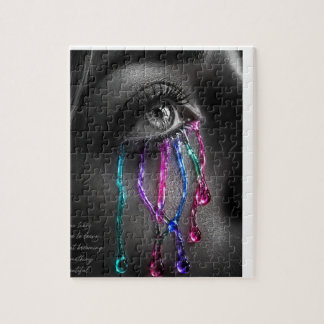 Jewelled Tears Gothic Eye Art Puzzle
