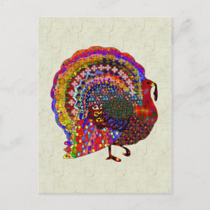 Jewelled Turkey Postcard