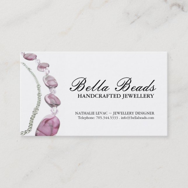 Jeweller Business Card (Front)