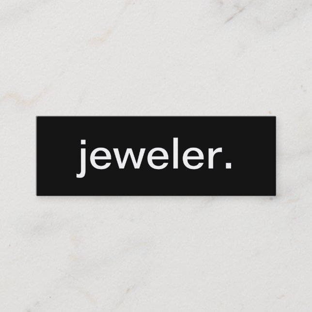 Jeweller Business Card (Front)