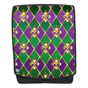 Jewellery Background Mardi Gras Backpack