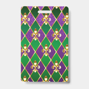 Jewellery Background Mardi Gras Badge