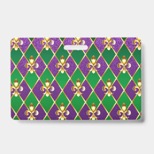 Jewellery Background Mardi Gras Badge