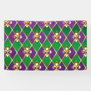 Jewellery Background Mardi Gras Banner