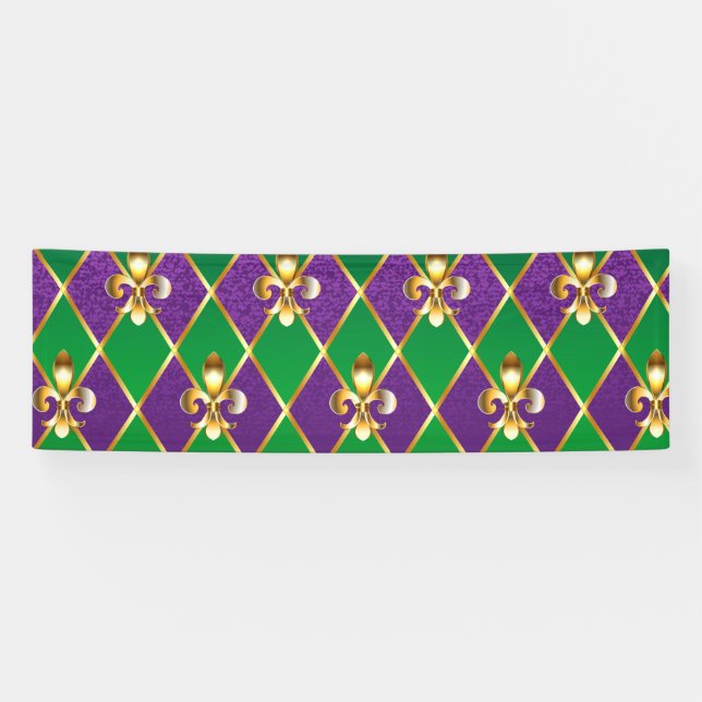 Jewellery Background Mardi Gras Banner (Horizontal)