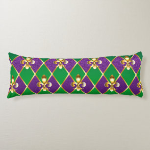 Jewellery Background Mardi Gras Body Pillow