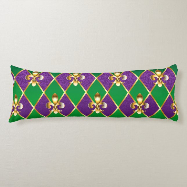 Jewellery Background Mardi Gras Body Pillow (Front)