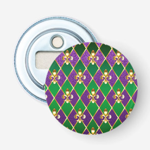 Jewellery Background Mardi Gras Bottle Opener