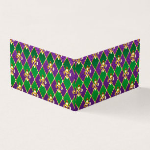 Jewellery Background Mardi Gras Business Card