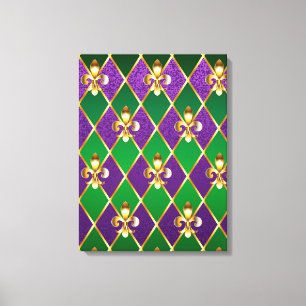 Jewellery Background Mardi Gras Canvas Print