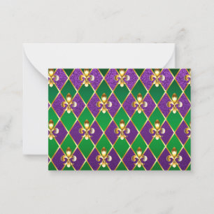 Jewellery Background Mardi Gras Card