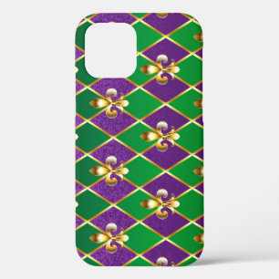 Jewellery Background Mardi Gras iPhone 12 Pro Case