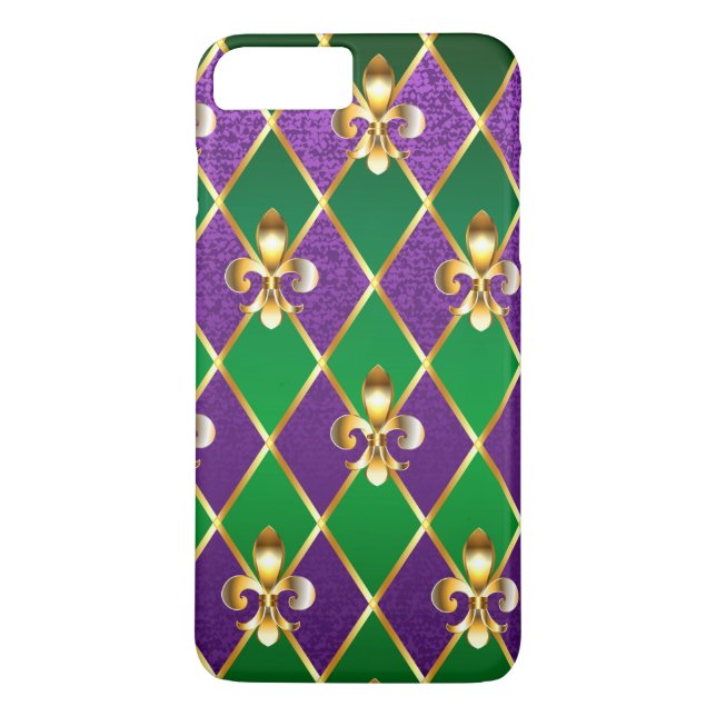 Jewellery Background Mardi Gras Case-Mate iPhone Case (Back)