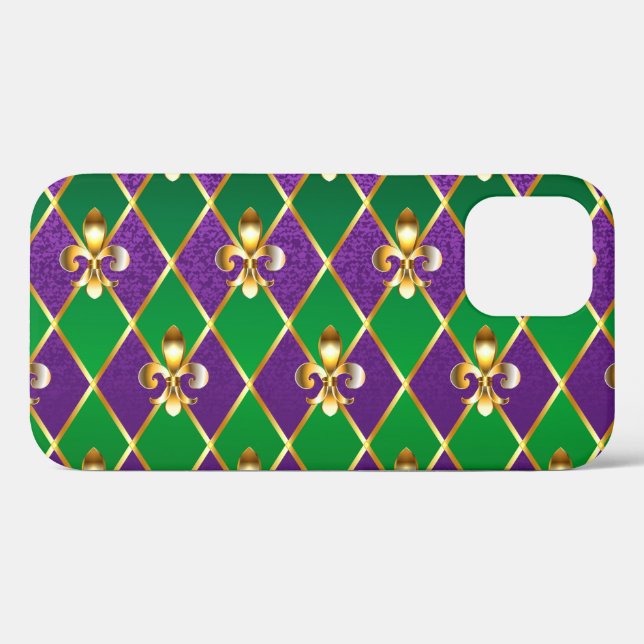 Jewellery Background Mardi Gras Case-Mate iPhone Case (Back (Horizontal))