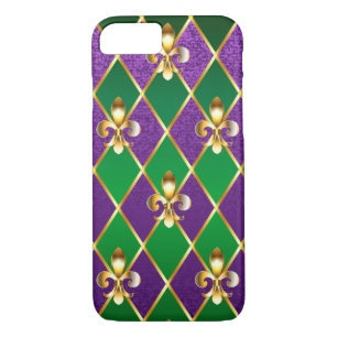 Jewellery Background Mardi Gras Case-Mate iPhone Case