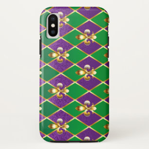 Jewellery Background Mardi Gras Case-Mate iPhone Case