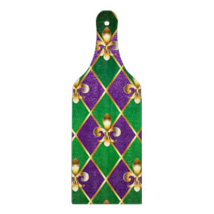Jewellery Background Mardi Gras Cutting Board