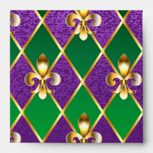 Jewellery Background Mardi Gras Envelope