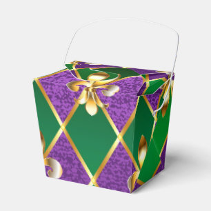 Jewellery Background Mardi Gras Favor Box