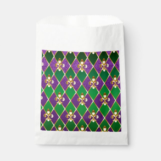 Jewellery Background Mardi Gras Favour Bag (Front)