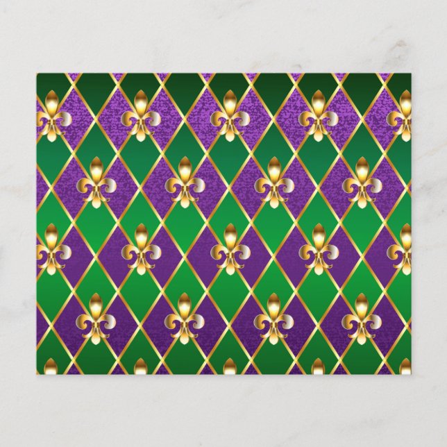 Jewellery Background Mardi Gras Flyer (Front)