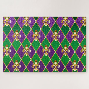 Jewellery Background Mardi Gras Jigsaw Puzzle
