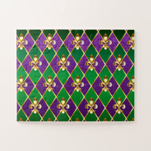 Jewellery Background Mardi Gras Jigsaw Puzzle