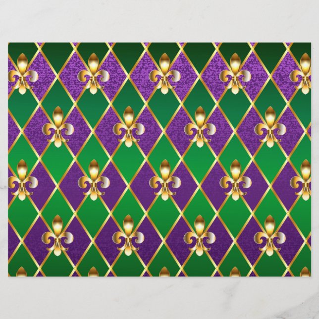 Jewellery Background Mardi Gras Letterhead (Front)