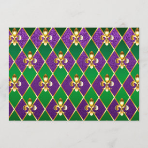 Jewellery Background Mardi Gras Menu
