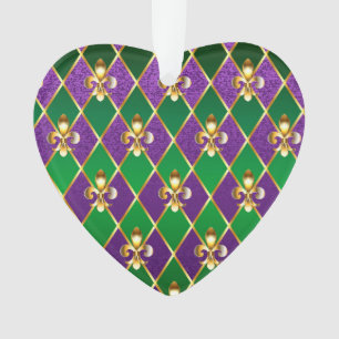 Jewellery Background Mardi Gras Ornament