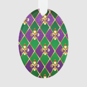 Jewellery Background Mardi Gras Ornament