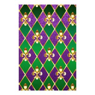 Jewellery Background Mardi Gras Photo Print