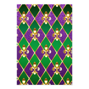 Jewellery Background Mardi Gras Photo Print