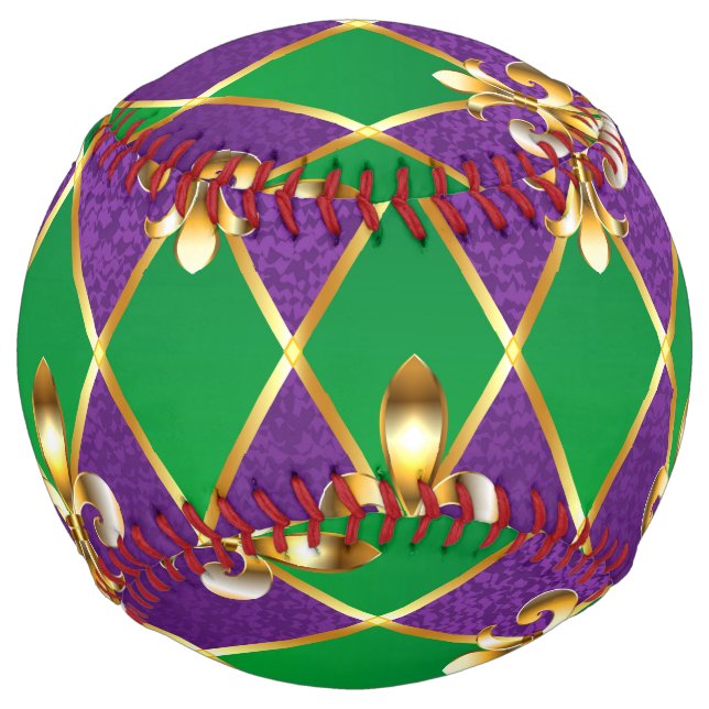 Jewellery Background Mardi Gras Softball (Front)