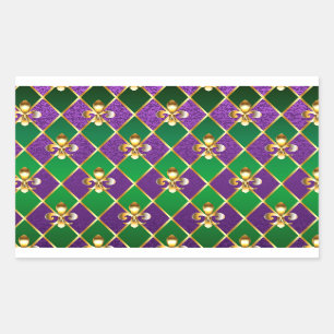 Jewellery Background Mardi Gras Sticker