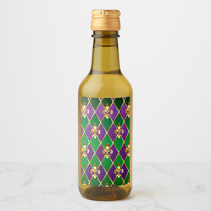 Jewellery Background Mardi Gras Wine Label