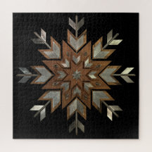 Jewellery box Tigerwood with etched steel