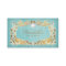Jewellery Business Card Floral Blue Gold Frame