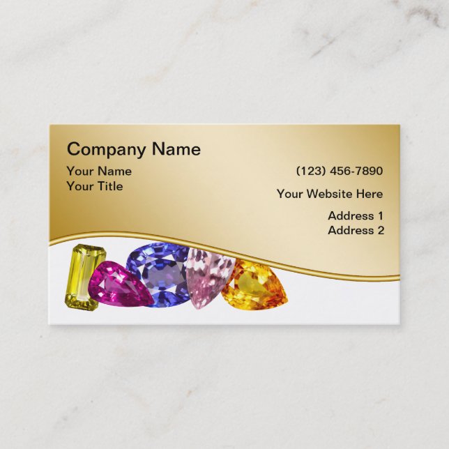 Jewellery Business Cards (Front)