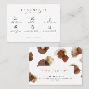  Jewellery Care Instructions   Leopard Business Card
