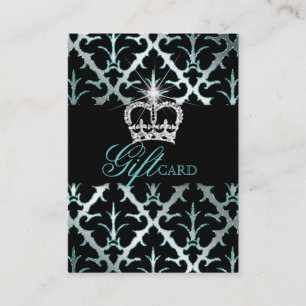 Jewellery Crown Damask Elegant Gift Certificate Te