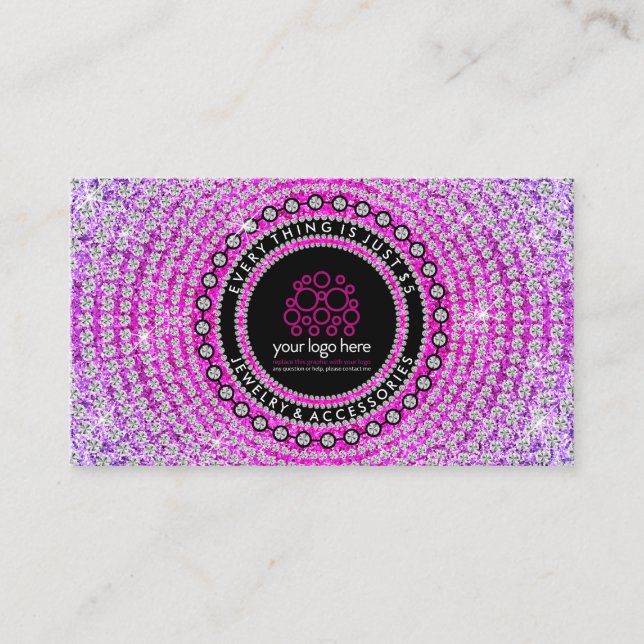 Jewellery Custom Logo Business Card (Front)