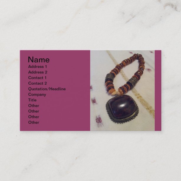 Bead Business Cards & Profile Cards Zazzle CA