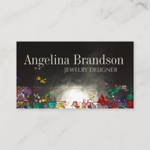 Jewellery Designer Colourful Diamond Style Card