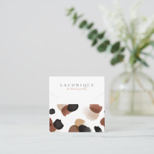 Jewellery Display   Abstract   Leopard  Square Business Card