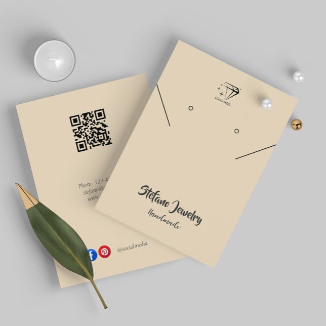 Jewellery Display Add Your Logo Product Packaging  Business Card (Jewelry Display Add Your Logo Product Packaging Business Card)