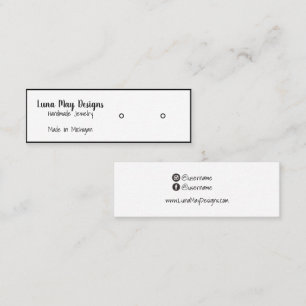 Jewellery Display Business Card Template 