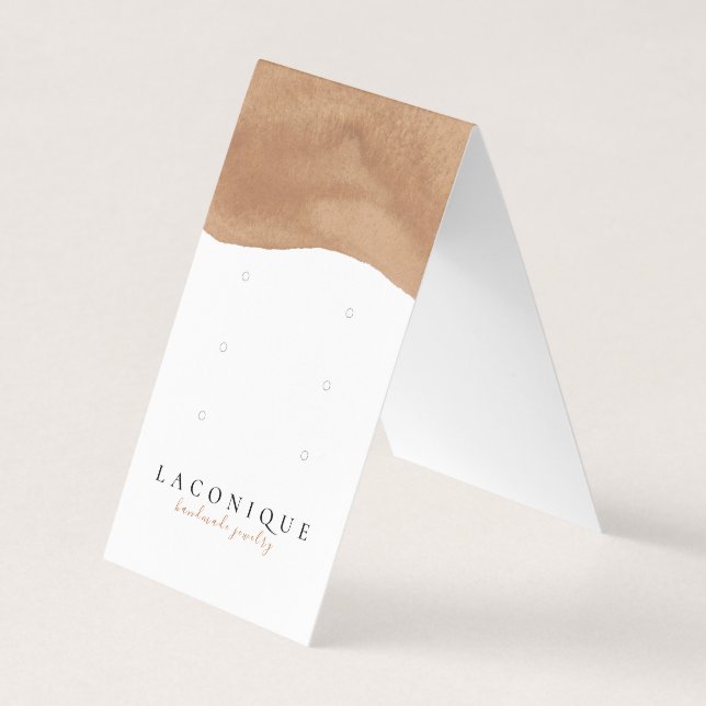Jewellery Display | Neutral | Abstract Business Card (Front)
